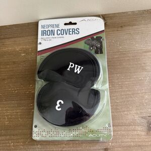 Acuity Iron Covers (3-9 PW SW) Neoprene Black Golf Club Headcovers NEW